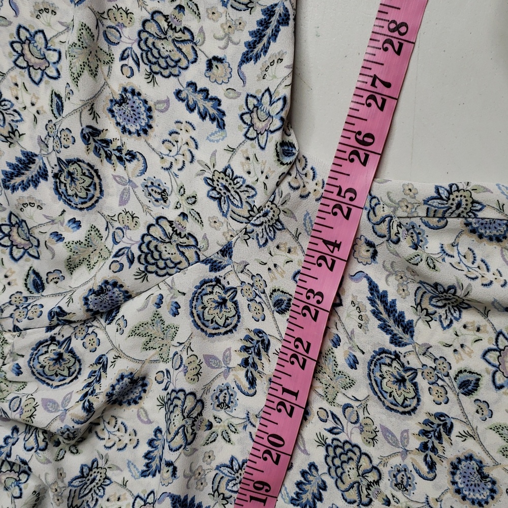 Rose + Olive Floral Button Up 3/4 Sleeves Tunic Top Size 2X Loose Fit Bohemian - Picture 14 of 16